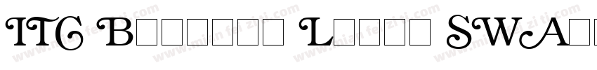 ITC Bookman Light SWA字体转换